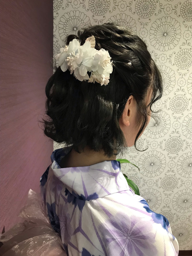 浴衣ヘアセット