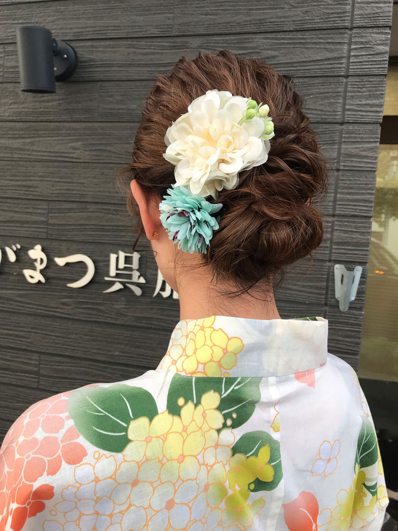 浴衣ヘアセット