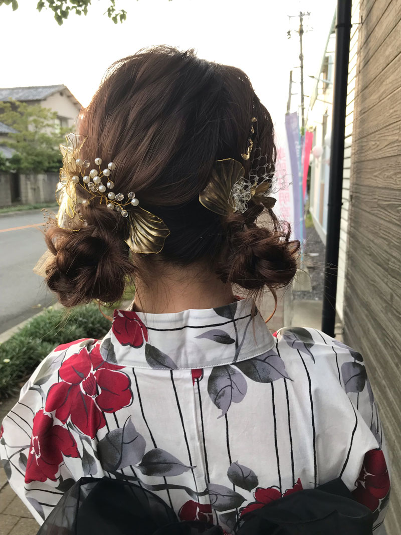 浴衣ヘアセット